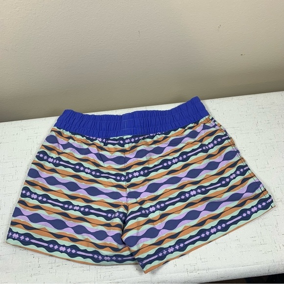 Patagonia Girls Costa Rica Baggies Shorts Coast Highway Blue Sz Medium NWOT - Picture 2 of 4